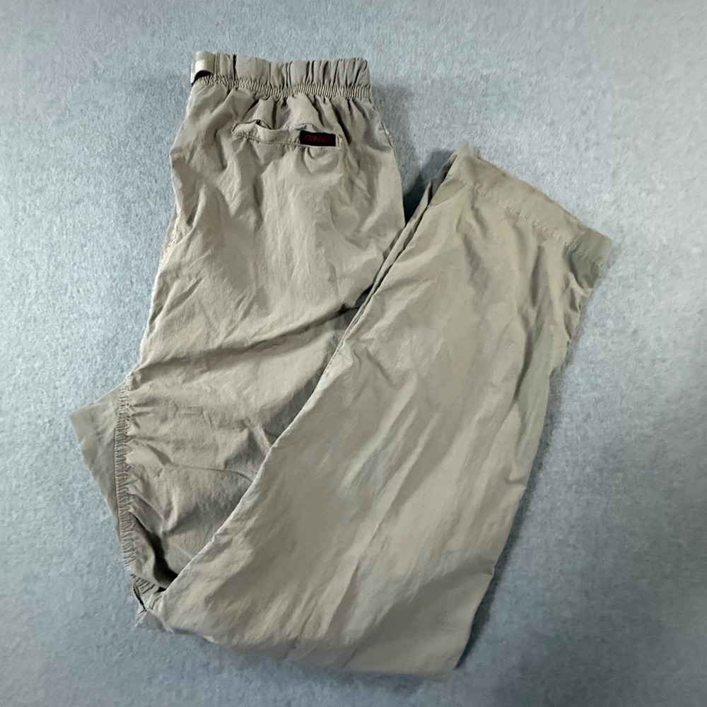 Gramicci Original Freedom Climbing Pants Mens M Khaki Belted Hiking G-Pant